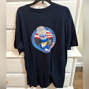 Rowdy Gentleman Natty Light beer tee XL